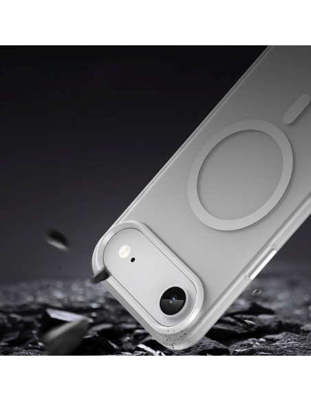 
„iPhone 17 Air“ magnetinis abrazyvinis „MagSafe“ dėklas – matinės baltos spalvos
