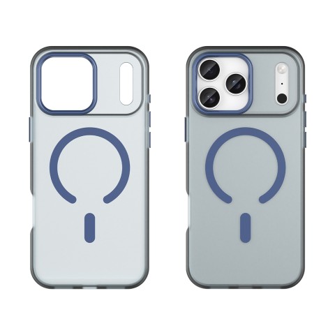 
„iPhone 17 Pro“ magnetinis abrazyvinis „MagSafe“ dėklas – matinės mėlynos spalvos
