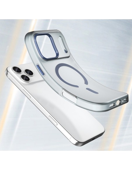 
„iPhone 17 Pro“ magnetinis abrazyvinis „MagSafe“ dėklas – matinės mėlynos spalvos
