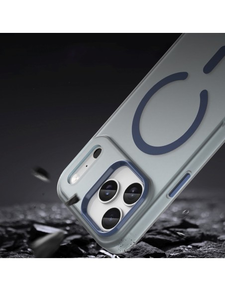 
„iPhone 17 Pro“ magnetinis abrazyvinis „MagSafe“ dėklas – matinės mėlynos spalvos
