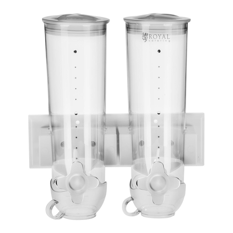 2 x 1,5L sieninis musli dribsnių dozatorius biriems produktams