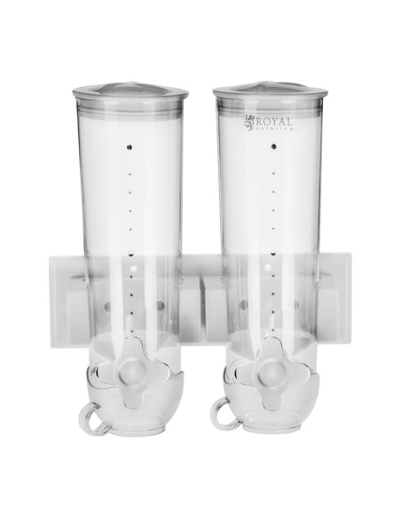 2 x 1,5L sieninis musli dribsnių dozatorius biriems produktams