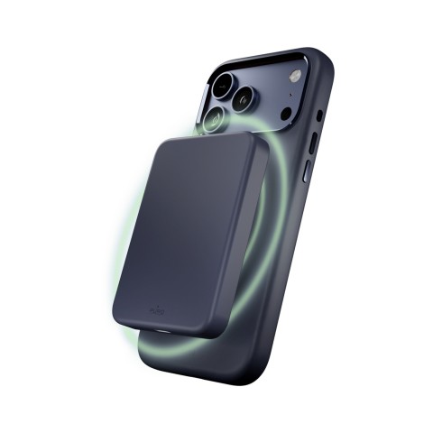 
„iPhone 17 Pro MagSafe“ silikoninis dėklas su kameros apsauga ir aliuminio mygtukais – tamsiai mėlynas
