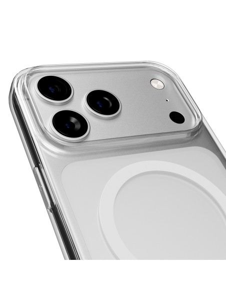 
„iPhone 17 Pro MagSafe Lite Mag TPU“ kompiuterio dėklas – permatomas baltas žiedas
