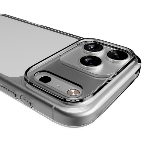 
iPhone 17 Pro 0.3 itin plonas TPU dėklas, kūno spalvos – permatomas
