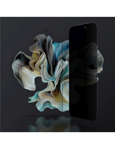 
„iPhone 17 Pro Titan“ apsauginis grūdintas stiklas su „FusionFilter 7“ apsauga nuo privatumo
