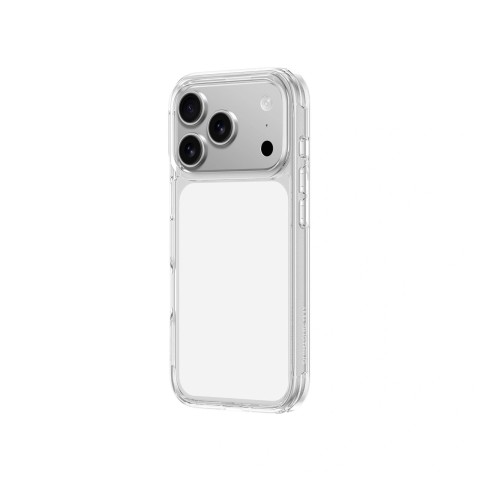 
iPhone 17 Pro Max minimalaus dizaino dėklas – skaidrus
