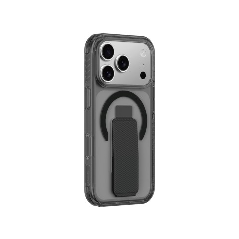 
„iPhone 17 Pro Max Titan Pro“ dėklas su „MagSafe“ laikikliu – juodas
