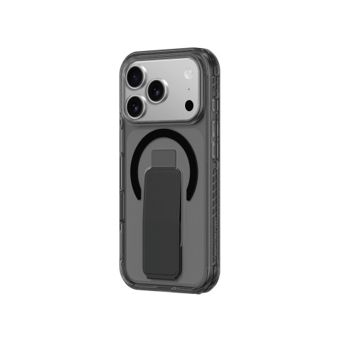 
„iPhone 17 Pro Max Titan Pro“ dėklas su „MagSafe“ laikikliu – juodas
