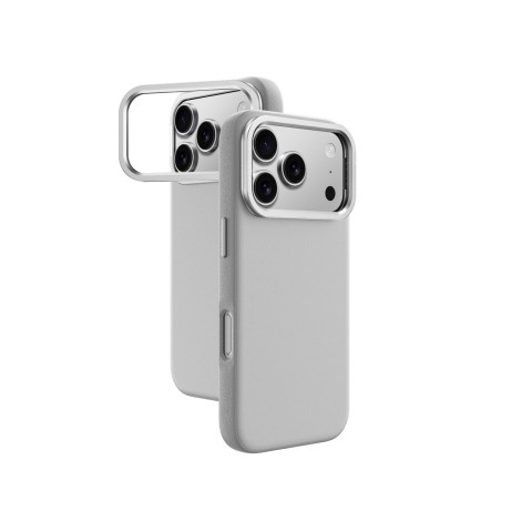 
„iPhone 17 Pro Max Glamour“ dėklas su stovu – pilkas
