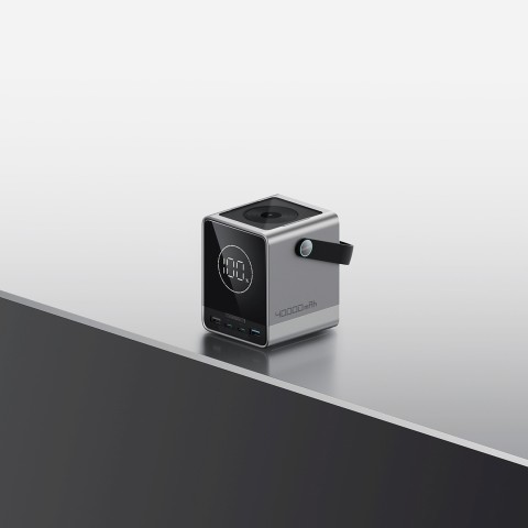
Belaidžio įkrovimo išorinė baterija (40000mAh, USB-C, USB-A, 300W) – juoda
