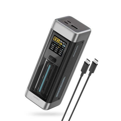 
Nešiojamoji baterija 25000mAh USB-C USB-A 210W - juoda
