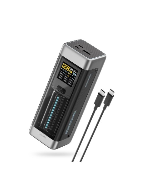 
Nešiojamoji baterija 25000mAh USB-C USB-A 210W - juoda
