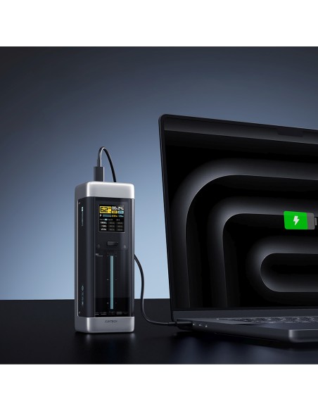 
Nešiojamoji baterija 25000mAh USB-C USB-A 210W - juoda
