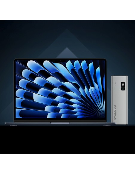 
Nešiojamoji baterija 20000mAh USB-A USB-C 150W - pilka
