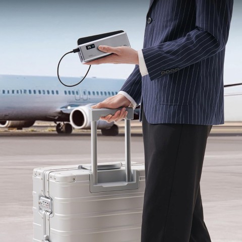 
Nešiojamoji baterija 20000mAh USB-A USB-C 150W - pilka
