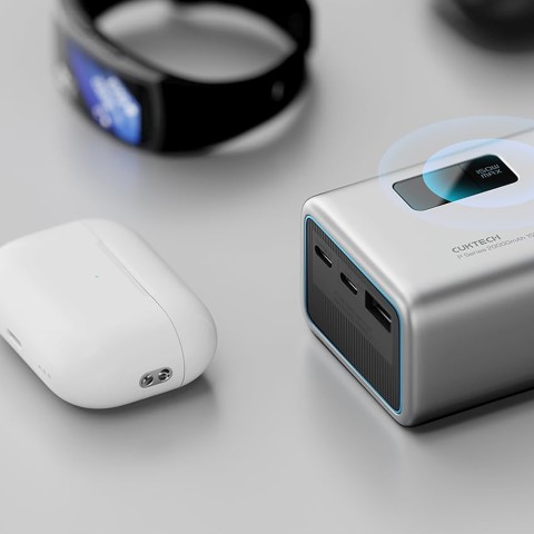 
Nešiojamoji baterija 20000mAh USB-A USB-C 150W - pilka

