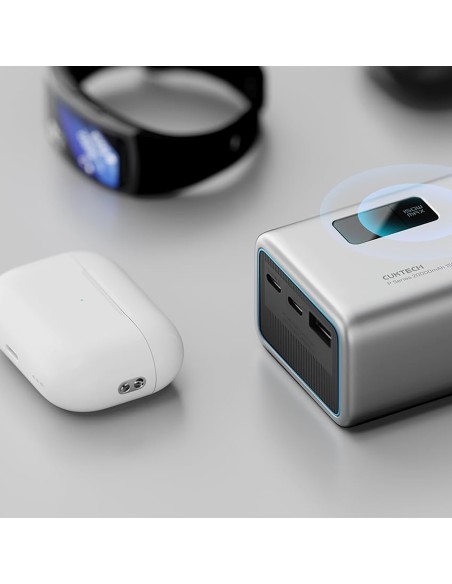 
Nešiojamoji baterija 20000mAh USB-A USB-C 150W - pilka
