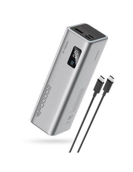 
Nešiojamoji baterija 20000mAh USB-C USB-A 100W - pilka
