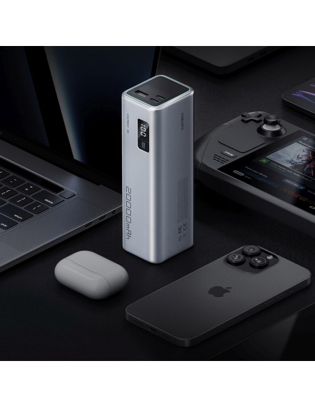 
Nešiojamoji baterija 20000mAh USB-C USB-A 100W - pilka
