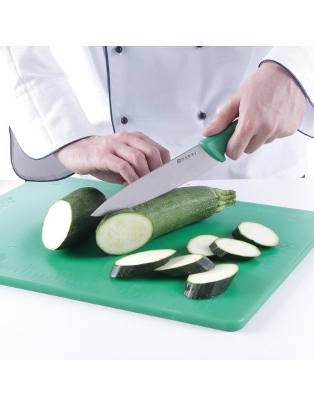 Virėjo peilis daržovėms ir vaisiams HACCP 385mm - žalias - HENDI 842713