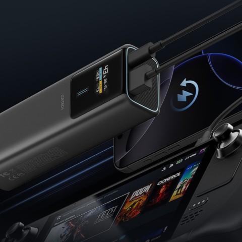 
Nešiojamoji baterija 10000mAh USB-C USB-A 150W - juoda
