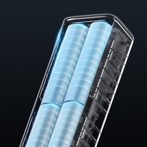 
Nešiojamoji baterija 10000mAh USB-C USB-A 150W - juoda
