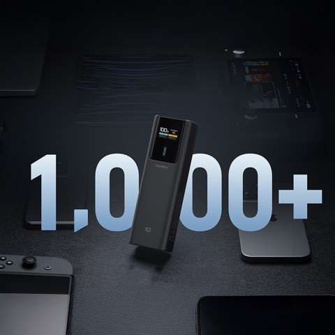 
Nešiojamoji baterija 10000mAh USB-C USB-A 150W - juoda
