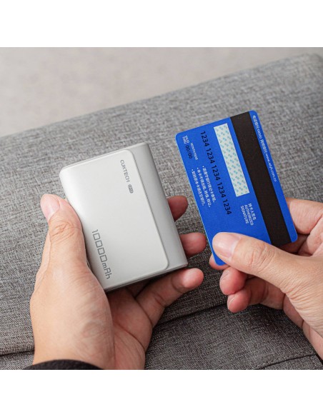 
Nešiojamoji baterija 10000mAh USB-A USB-C 30W - pilka

