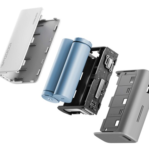 
Nešiojamoji baterija 10000mAh USB-A USB-C 30W - pilka
