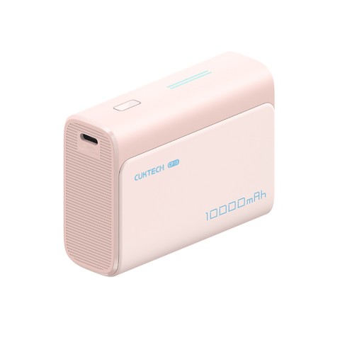 
Nešiojamoji baterija 10000mAh USB-C USB-A 30W - rožinė
