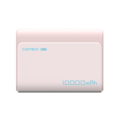 
Nešiojamoji baterija 10000mAh USB-C USB-A 30W - rožinė
