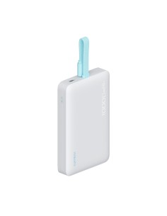 
10000mAh USB-C magnetinė išorinė baterija su integruotu USB-C laidu – balta
