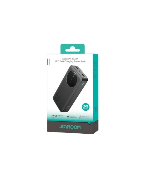 
Nešiojamoji baterija su skaitmeniniu ekranu 20000mAh USB-A USB-C 22.5W - juoda
