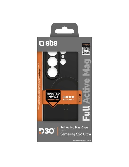 
„Samsung Galaxy S26 Ultra Full Active“ dėklas D3O MagSafe – juodas
