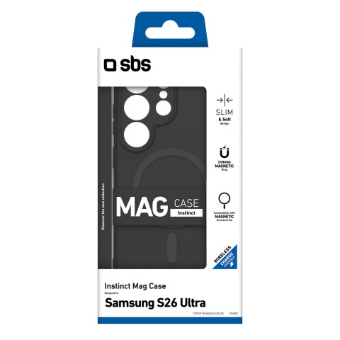 
„Samsung Galaxy S26 Ultra Instinct MagSafe“ dėklas – juodas
