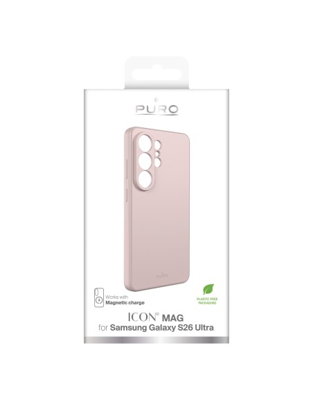 
Samsung Galaxy S26 Ultra ICON MAG MagSafe silikoninis dėklas – rožinis
