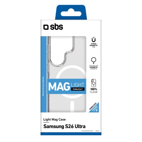 
„Samsung Galaxy S26 Ultra Cover Light Mag MagSafe“ apsauginis dėklas – skaidrus
