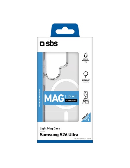 
„Samsung Galaxy S26 Ultra Cover Light Mag MagSafe“ apsauginis dėklas – skaidrus
