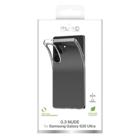 
Apsauginis dėklas, skirtas „Samsung Galaxy S26 Ultra Ultra-Slim 0.3 NUDE“ - skaidrus
