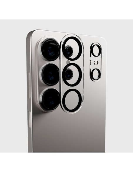 
Apsauginis galinio fotoaparato stiklas, skirtas „Samsung Galaxy S26 Ultra“ - su juodu rėmeliu
