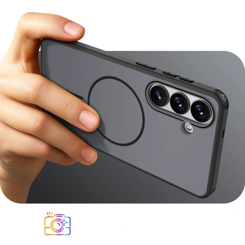 
„Samsung Galaxy A37 Hybrid Armor T“ dėklas - juodas
