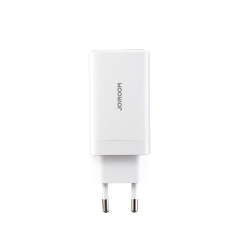 
USB-C USB-A GaN 65W sieninis įkroviklis su 100W USB-C laidu (1,2 m) – baltas

