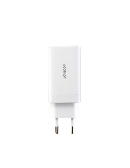 
USB-C USB-A GaN 65W sieninis įkroviklis su 100W USB-C laidu (1,2 m) – baltas
