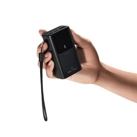 
Nešiojamoji baterija 10000mAh USB-A USB-C 55W - pilka
