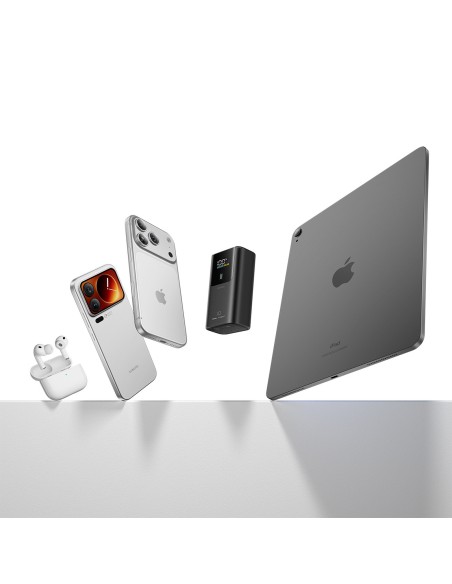
Nešiojamoji baterija 10000mAh USB-A USB-C 55W - pilka
