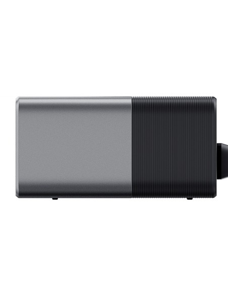 
5 viename įkrovimo stotelė su skaitmeniniu ekranu, USB-A, USB-C, 300 W, sidabrinė
