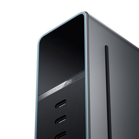 
5 viename įkrovimo stotelė su skaitmeniniu ekranu, USB-A, USB-C, 300 W, sidabrinė
