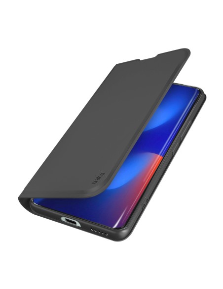 
„Xiaomi Redmi Note 15“ piniginės formos atverčiamas dėklas – lygus, juodas

