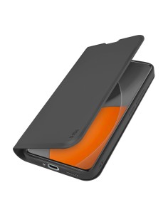 
„Xiaomi Redmi Note 15 Pro“ piniginės formos atverčiamas dėklas – lygus, juodas
